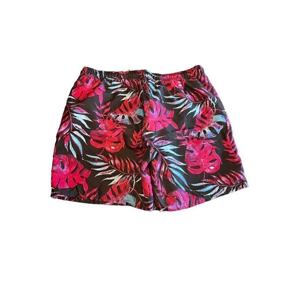 St. John's Bay Men's xl Tropical Print Lined Swim Trunks Shorts Side Pocket - Picture 2 of 3